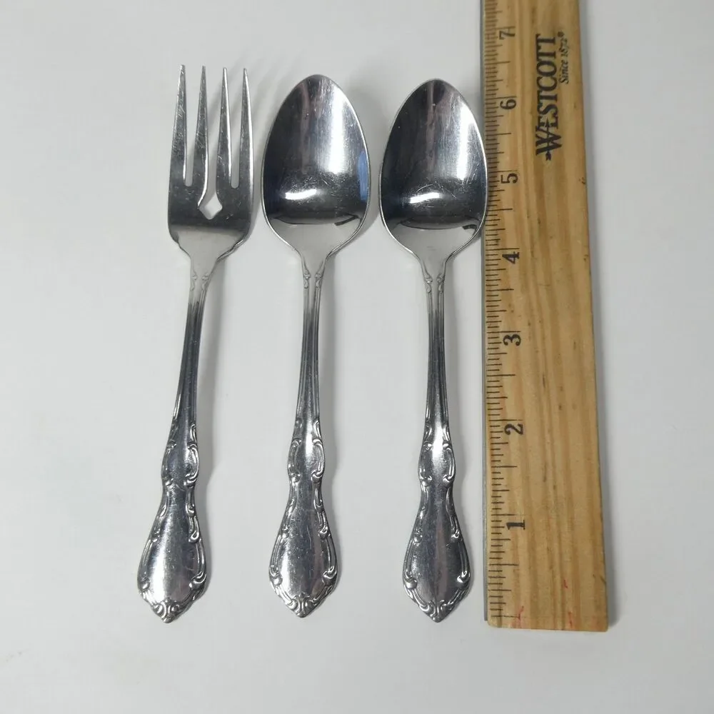 Oneida Whittier Vintage 1987 3pc Flatware Lot Stainless